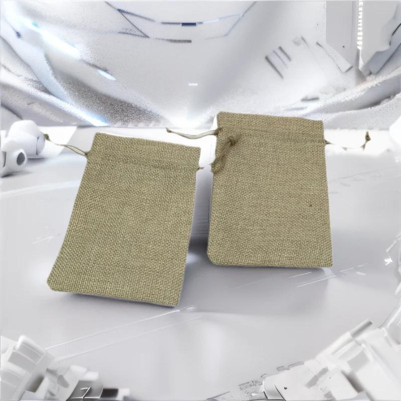 Jute Bag Packaging - Sacs en Jute 10x14cm, 300 pièces,