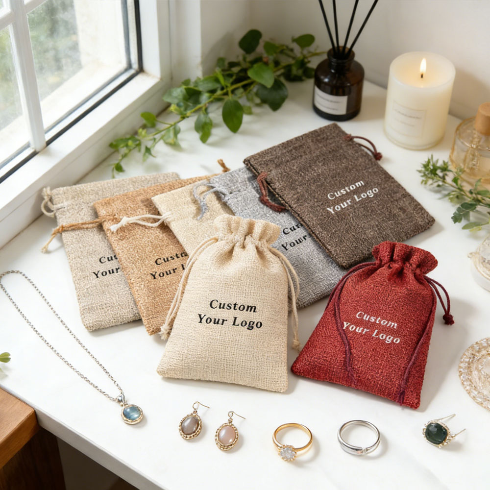 Jute Bag Packaging - Sac cadeau en toile de Jute